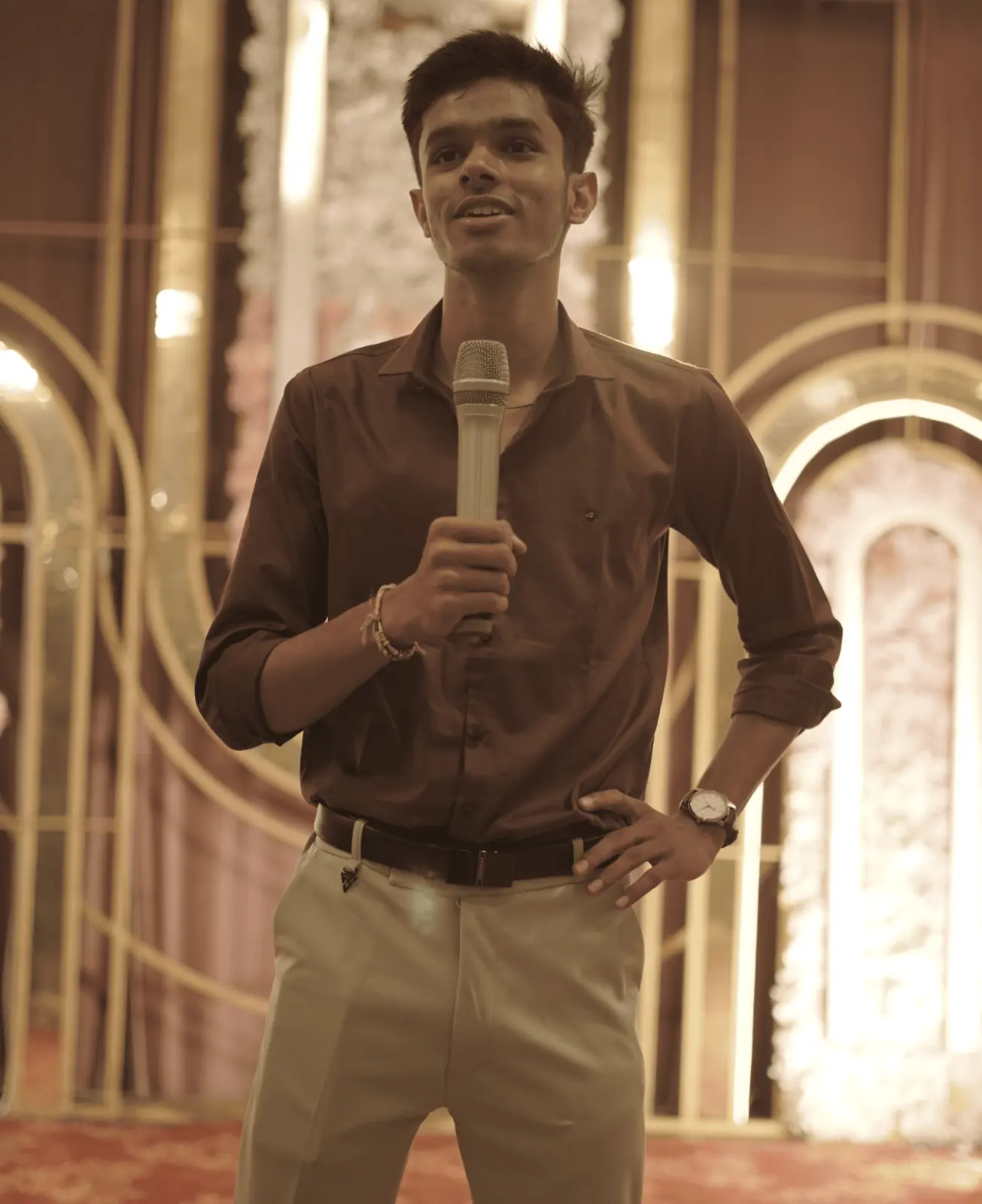 Aditya working on ML projects